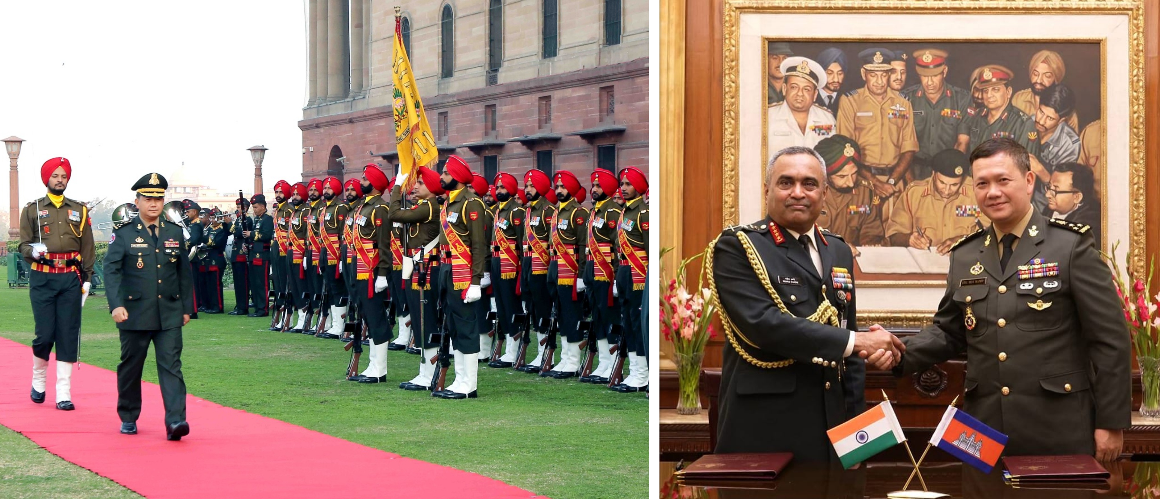  Visit  by  Lieutenant General HUN MANET, Deputy Commander in Chief of Royal Cambodian Armed Forces (RCAF) and Commander of Royal Cambodian Army (RCA) to India  2-4 February 2023