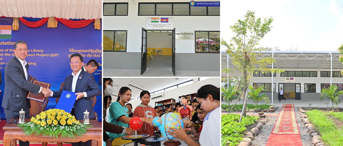  Inauguration of Science Library at Ratanak Mondul District, Battambang Province and MoU Signing for Science Library at Sangke District, Battambang Province , Cambodia on 17 January 2026.