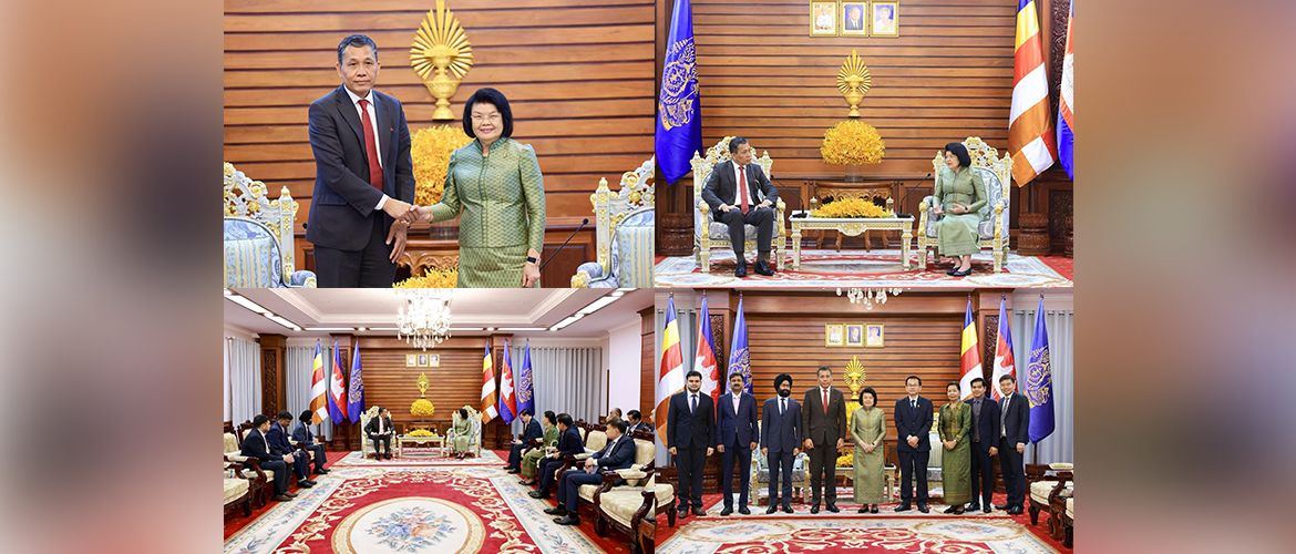  Ambassador calls on H.E. Khuon Sudary, President of the National Assembly of the Kingdom of Cambodia