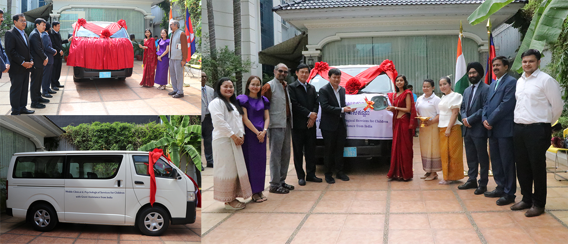  Handing over a Mobile Clinical Van to the Centre for Child and Adolescent Mental Health (CCAMH), Cambodia